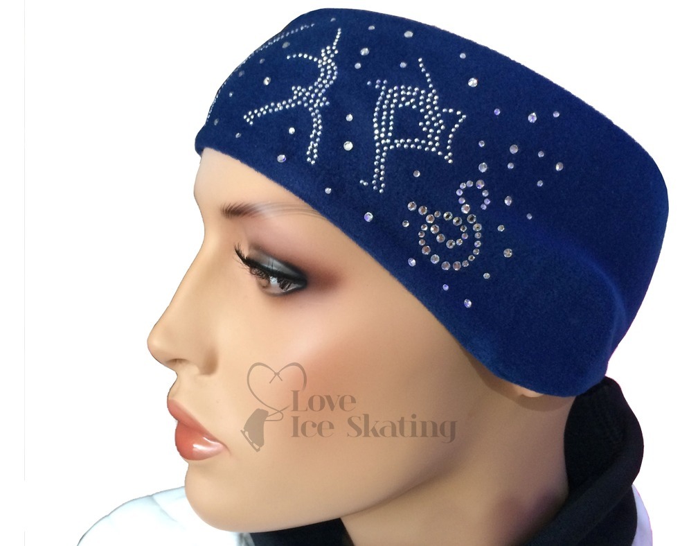 Sagester Royal Blue & Crystal Headband - Love Ice Skating