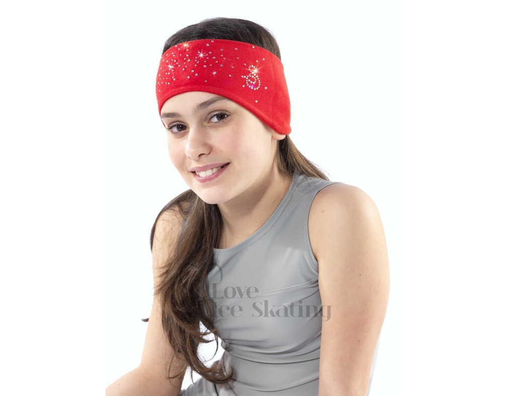 Sagester Red Figure Skating Headband - Love Ice Skating