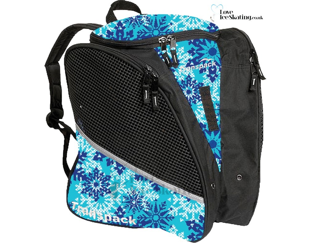 Aqua Snowflake Transpack Skating Bag Love Ice Skating